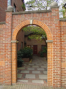 Entrance to the Courtyard from the car park